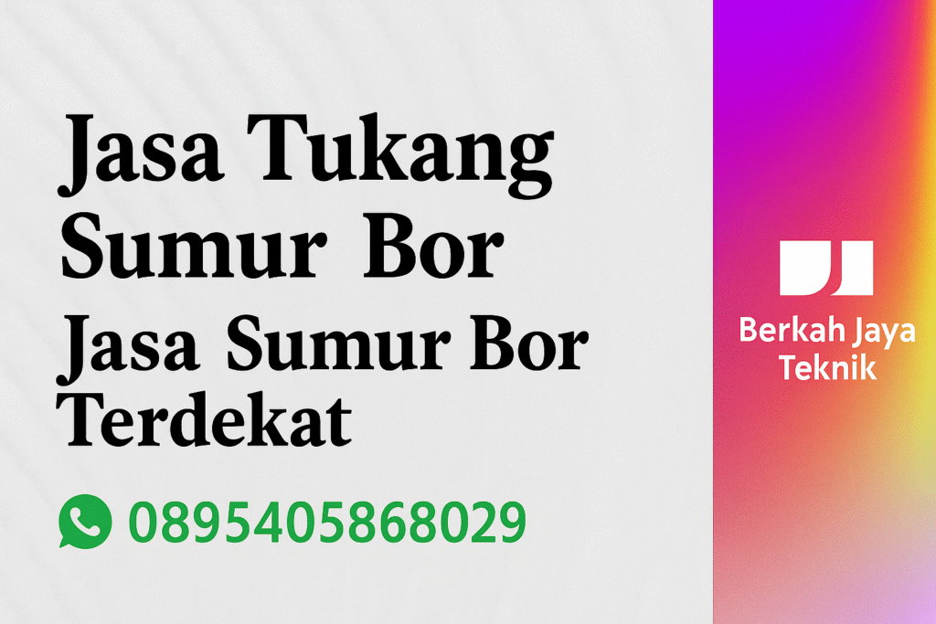 Jasa Sumur Bor Depok