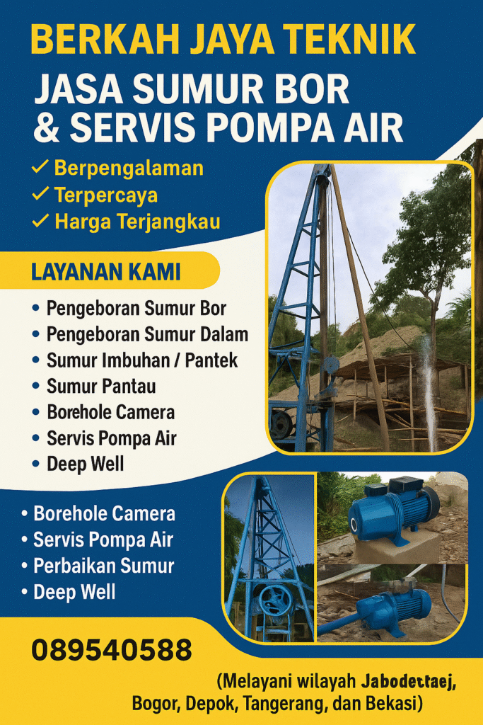 Jasa Sumur Bor Jakarta